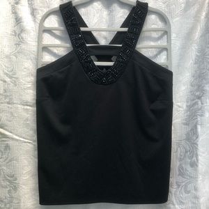 Lane Bryant Dressy Embellished X Back Tank